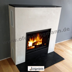 Moderner und schlichter Heizkamin