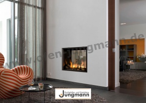 Klassik-Kamin Gas Tunnel 65/80 orange-weiss gestreift