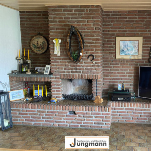 Vorher-Bild: Umbau einer alten offenen Feuerstelle in einen Gaskamin durch Ofen Jungmann in Delbrück